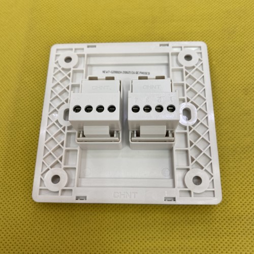 Bộ ổ cắm điện thoại đôi màu vàng